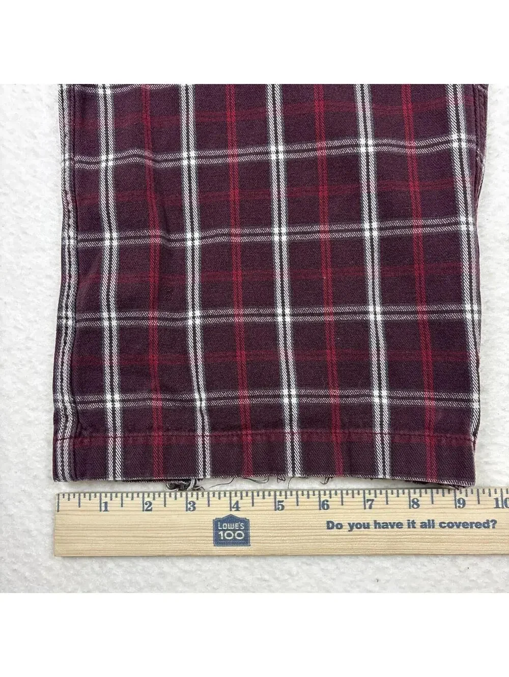 Vintage Abercrombie Fitch Pajama Pants Mens L Red Plaid Heavy Flannel Lounge